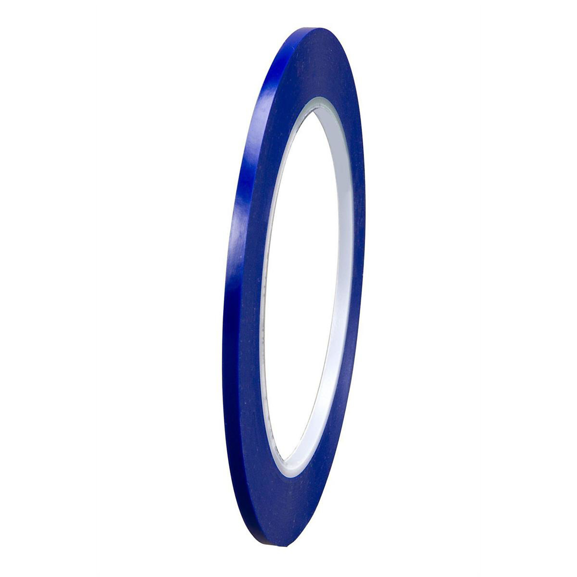 3M Vinyl Plastic Tape — 1/8in. Width, Blue, Rubber Adhesive, Model# MMM6404